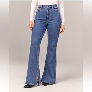 NWT Abercrombie & Fitch, Curve Love High Rise Vintage Flare Jean Sz 26 Long